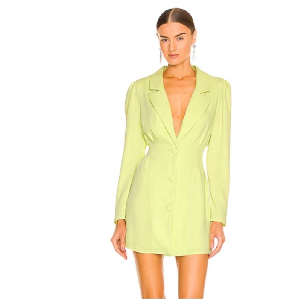 Lovers + Friends Neon Chartreuse Green Blazer Dress (NWT) – Size M